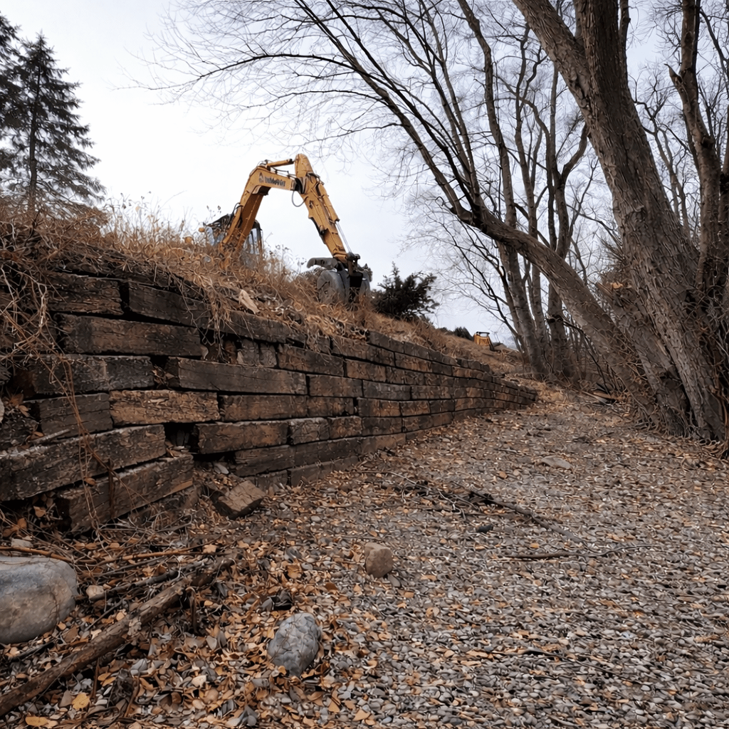 JRN Excavation crew working on a project in Northeastern Pennsylvania